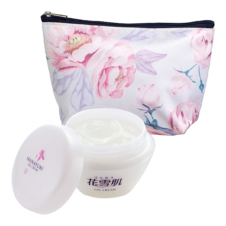【母の日ギフト】花雪肌 ジェルクリーム 110g 医薬部外品＋プーリエ/サテンポーチセット