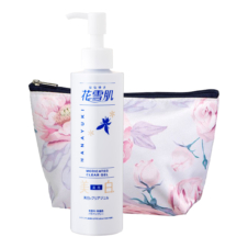 【母の日ギフト】花雪肌薬用美白クリアジェル 洗い流し用パック 医薬部外品 200ml＋プーリエ/サテンポーチセット