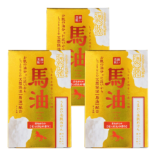 ペリカン石鹸 潤い美肌 馬油石鹸 昔ながらのせっけんの香り 100g 3個セット 【50％OFF】