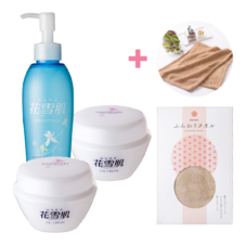 【BIG3】花雪肌角質クリアジェルplus×1本・ジェルクリーム×2本＋awawaふんわりタオル