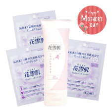 【母の日ギフト】花雪肌 ジェルクリーム 80g チューブタイプ＋うるおいフェイスマスク3枚セット